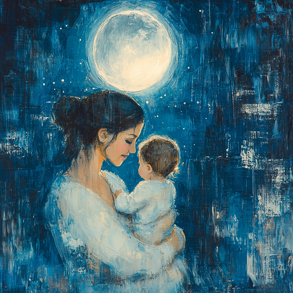 Moonlit Motherhood Painting By Numbers Kit