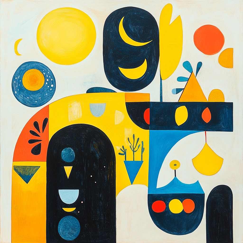 Miro Inspired Dream Circus DIY paint by numbers