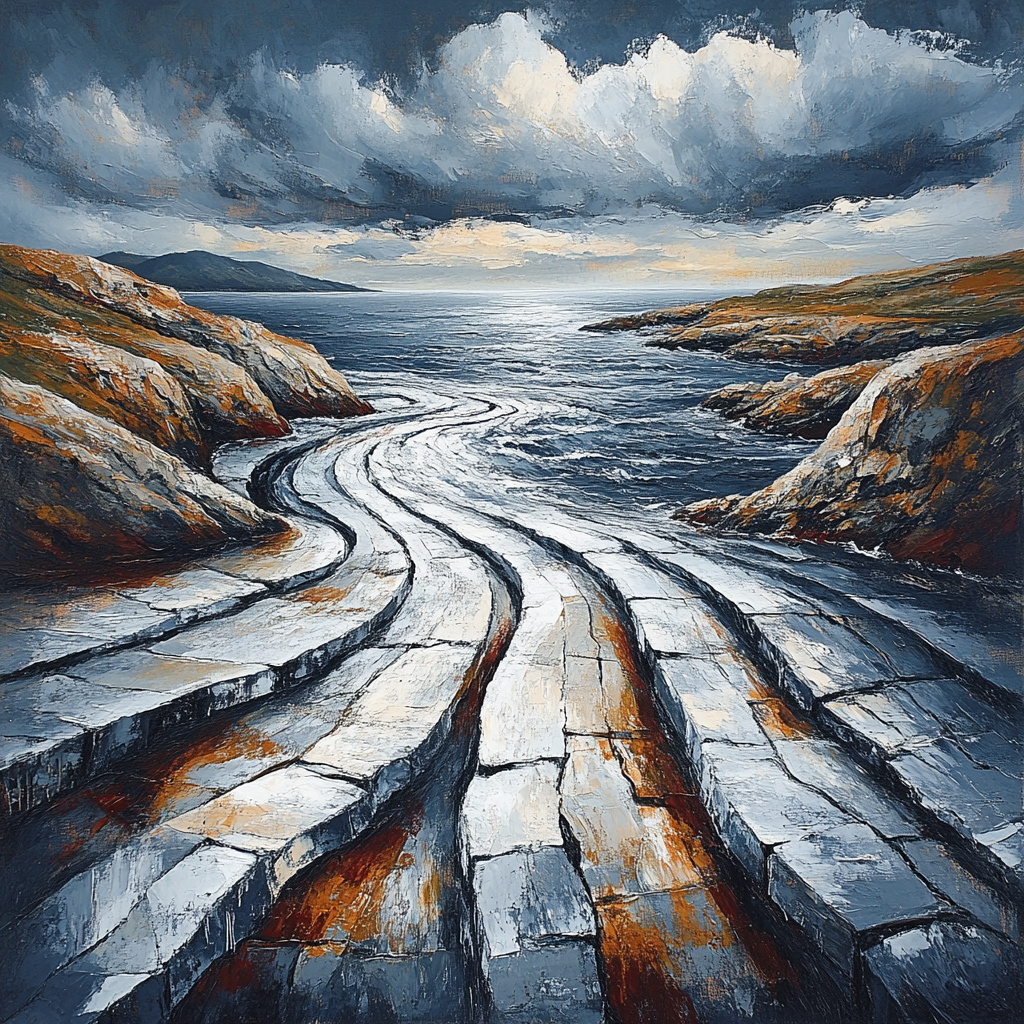Arthur Lismer Inspired Roiling Sky Over McGregor Channels Numbered painting kits