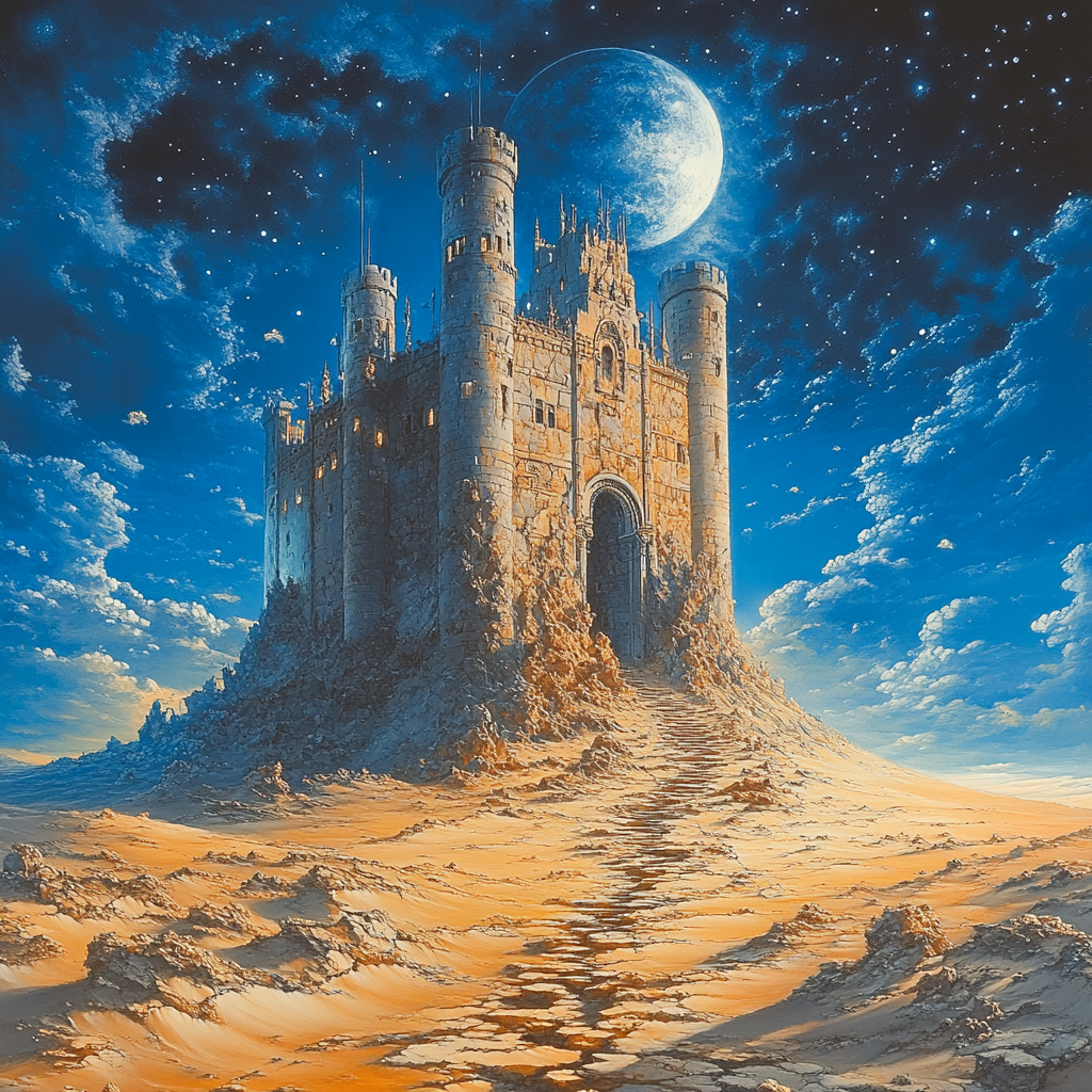 Dali Inspired Nightmare Castle Paint by numbers kits