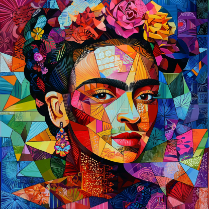 Frida Kahlo Inspired Soulful Landscape Paint By Color