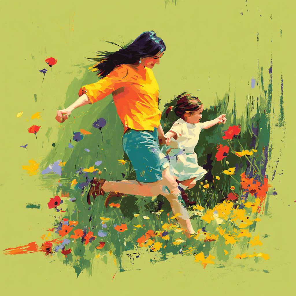 Frolicking In The Field Number Painting