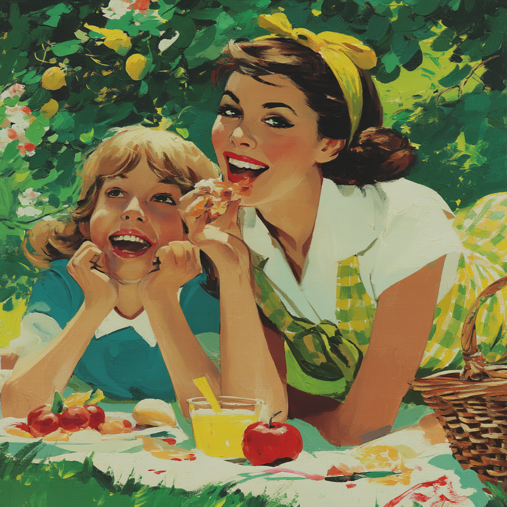 Picnic In The Meadow Painting Number Kit