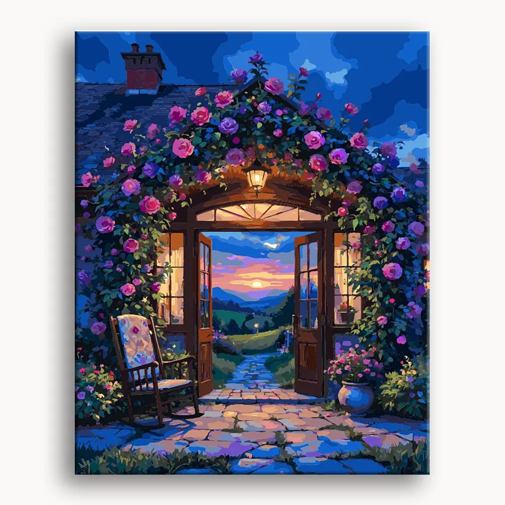 Happy Painting Exclusive DIY Paint by Number Kit Stress Relief Relaxation Toys Beginner Painting Kits Handicrafts with Lions Flowers & Birds Designs