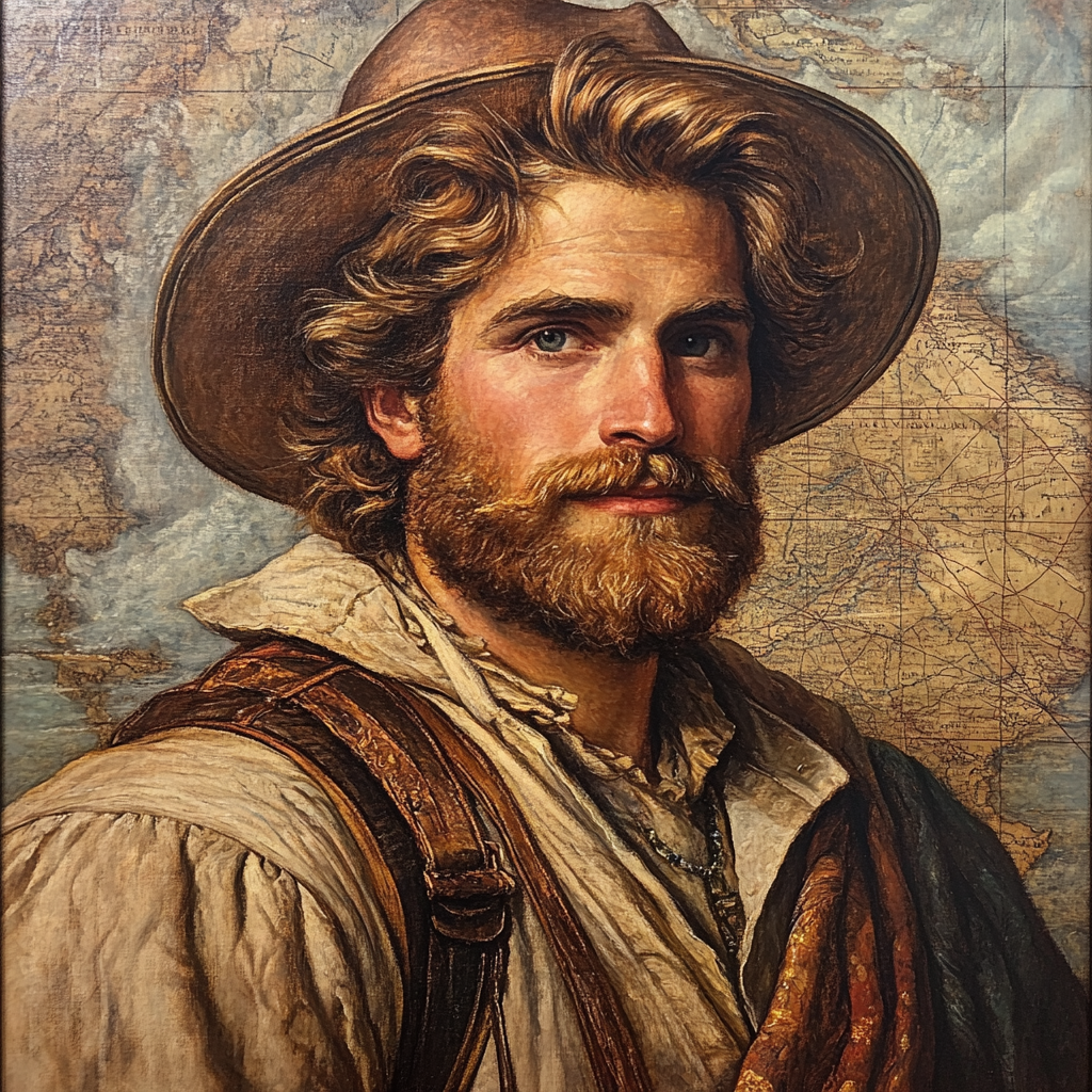 Leonardo Da Vinci Inspired Explorer painting number kit