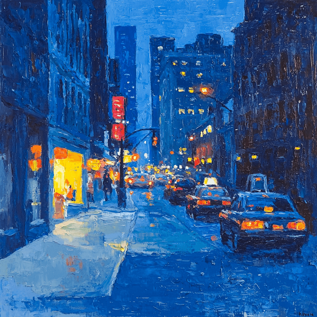 Edward Hopper Inspired City Lights After Dark Numbered Painting Kits