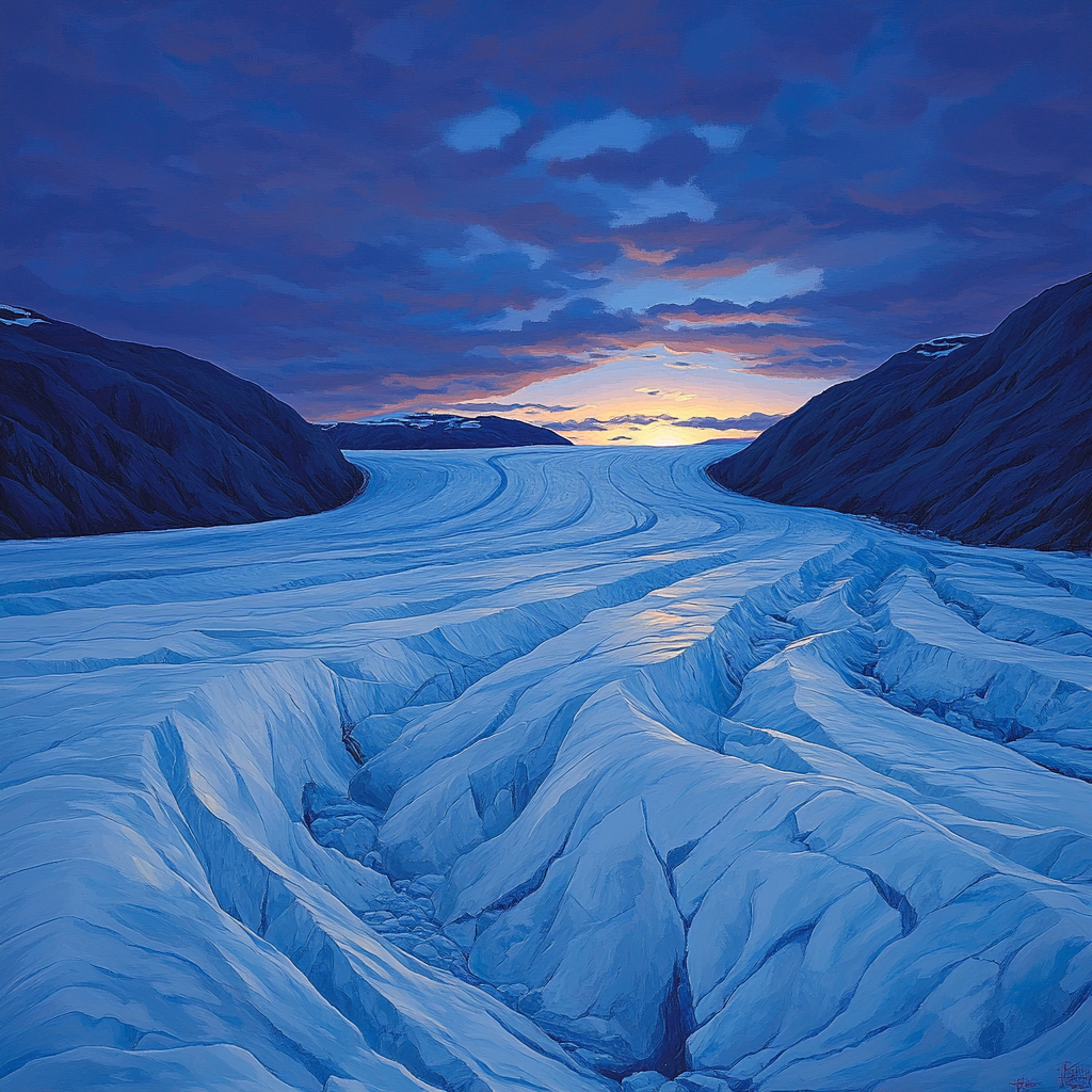 Lawren Harris Inspired Crystal Arctic Glacier Painting by numbers kit