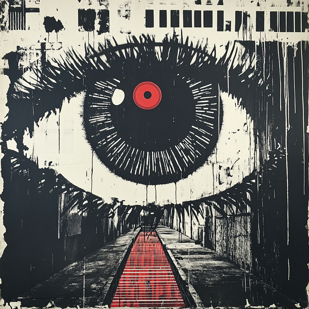 Banksy Inspired Surveillance Economy paint by color