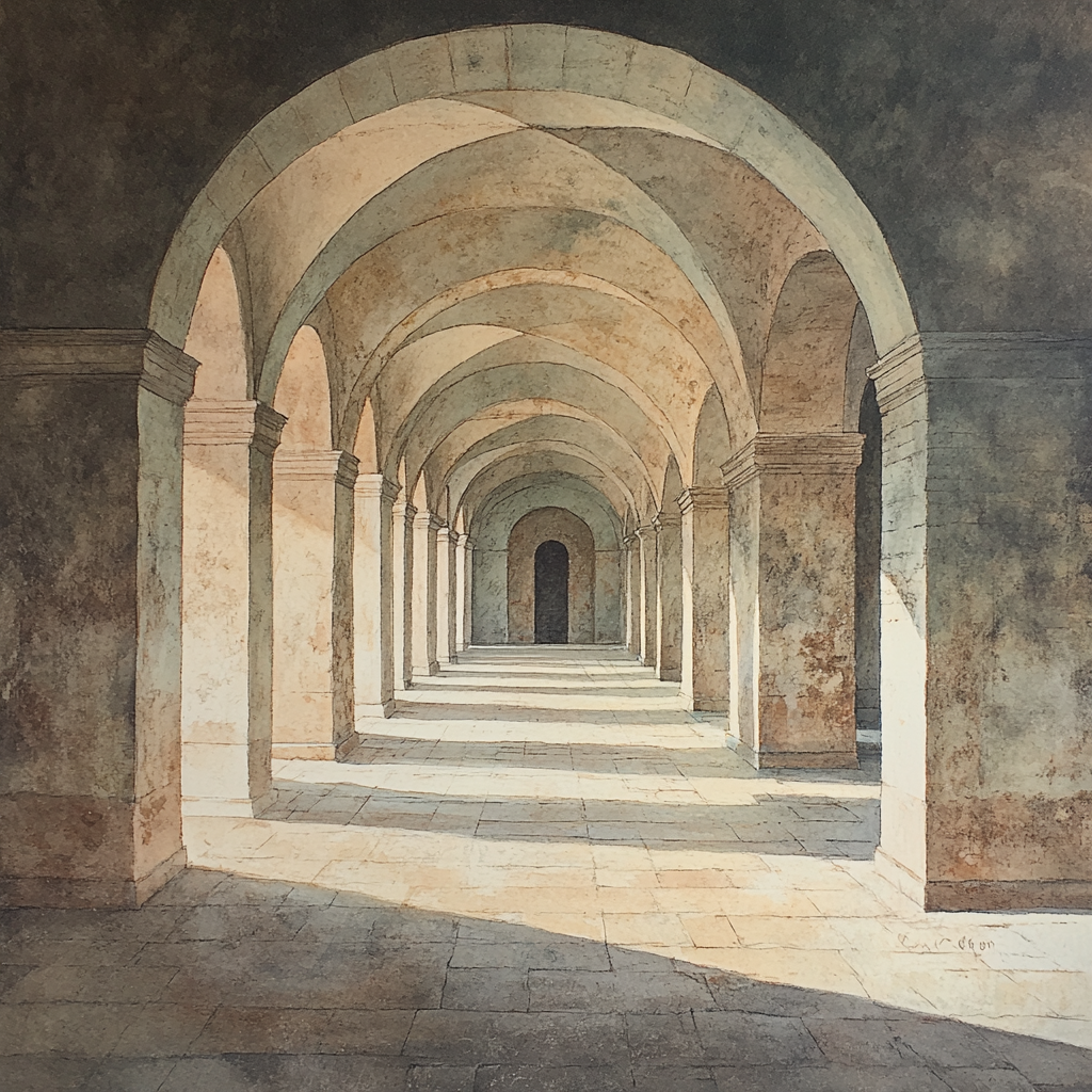 Leonardo Da Vinci Inspired Renaissance Architectural Study painting number kit