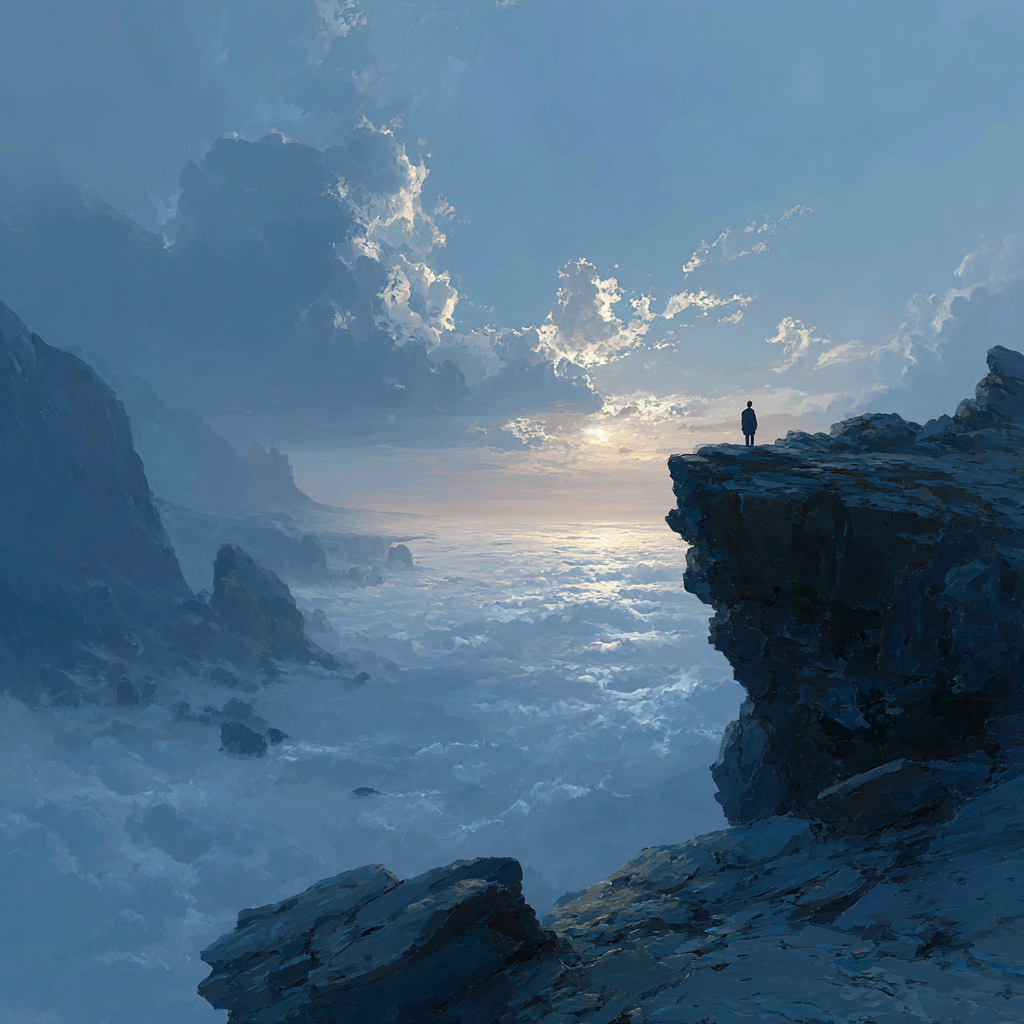 Caspar David Friedrich Inspired Lone Wanderer Painting by numbers kit