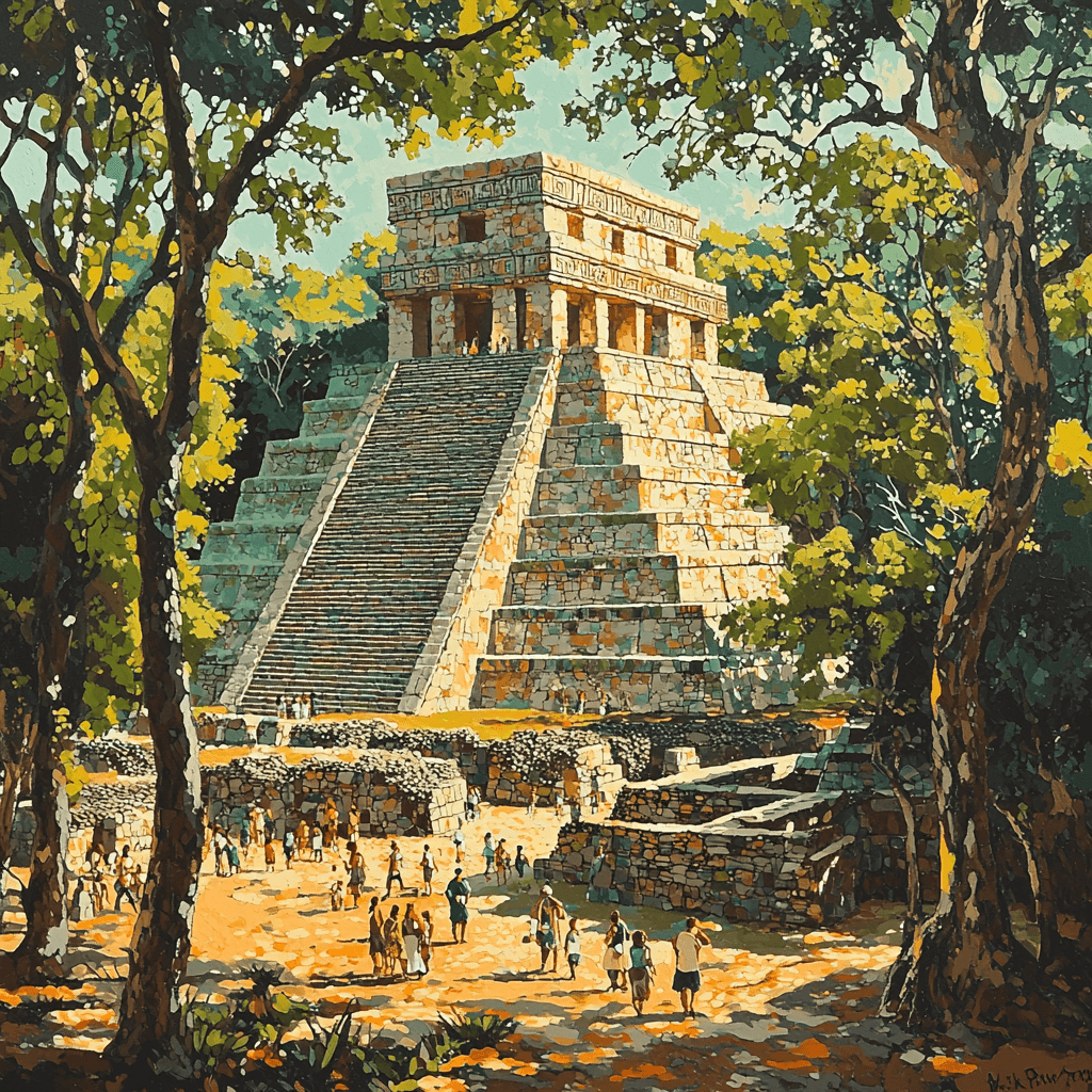 Chichén Itzá - Yucatán Peninsula, Mexico Number Painting