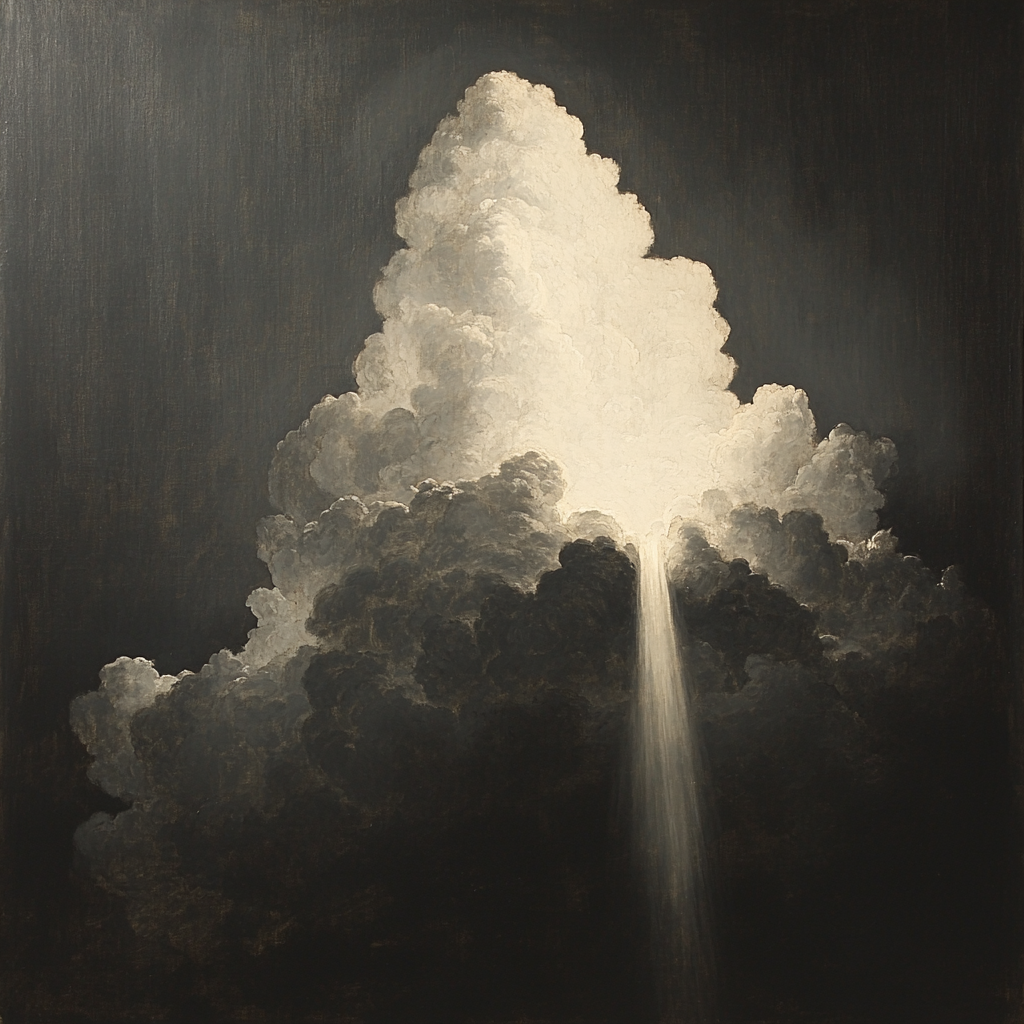 Caravaggio Inspired Thunderstorm Cloudscape Numbered painting kits
