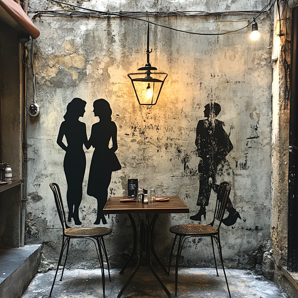Banksy Inspired Street Cafe Numbered painting kits