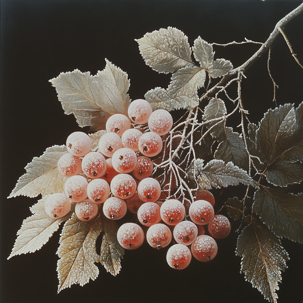 Caravaggio Inspired Winter Berry Cluster Paint by numbers art