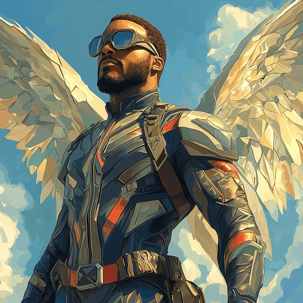 Anthony Mackie: The Fearless Falcon Of Transformation Paint By Numbers Art