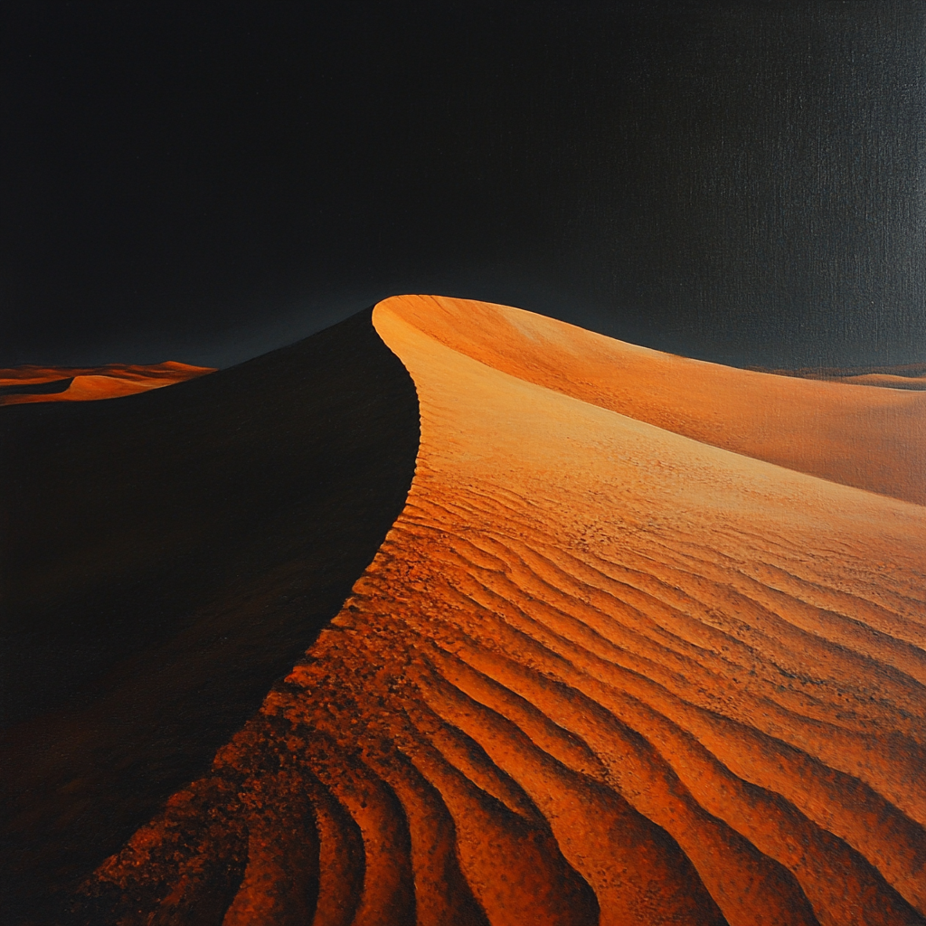Caravaggio Inspired Desert Dune Shadow Numbered painting kits