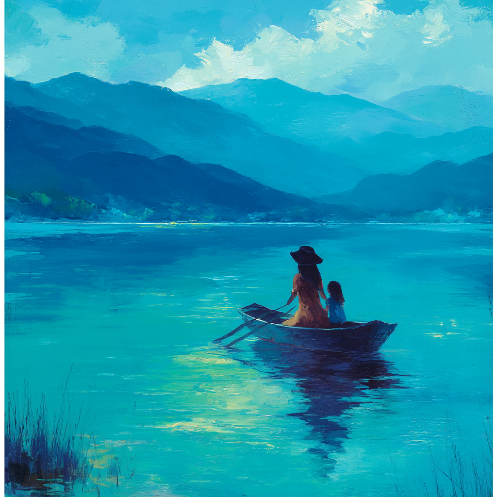 Joyful Journeys On Gentle Waters Paint By Numbers Art