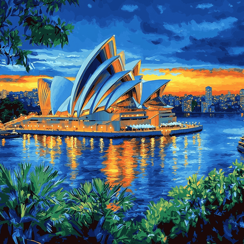 The Sydney Opera House Paint By Numbers Art