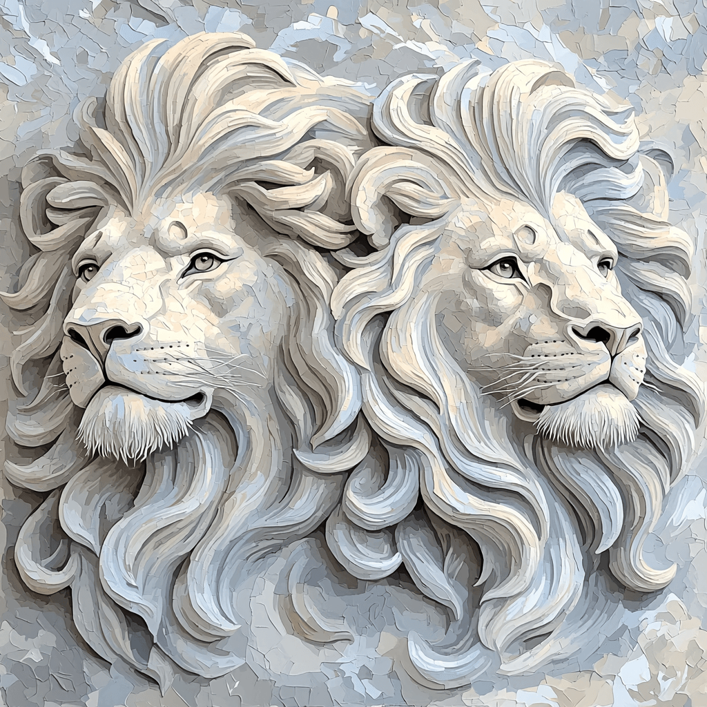 Michelangelo Inspired Lions' Pride Painting By Numbers Kit