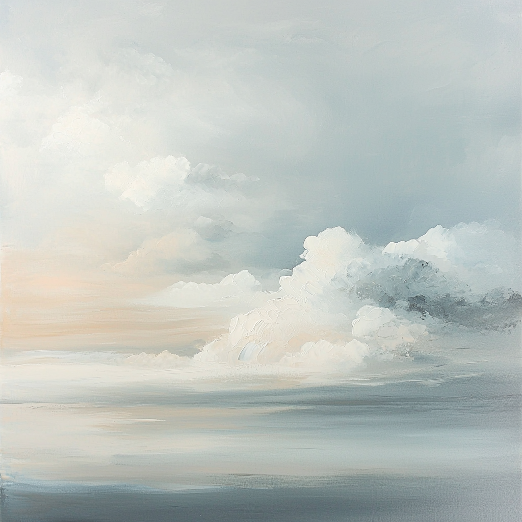 Leonardo Da Vinci Inspired Veil Of Clouds Paint By Number