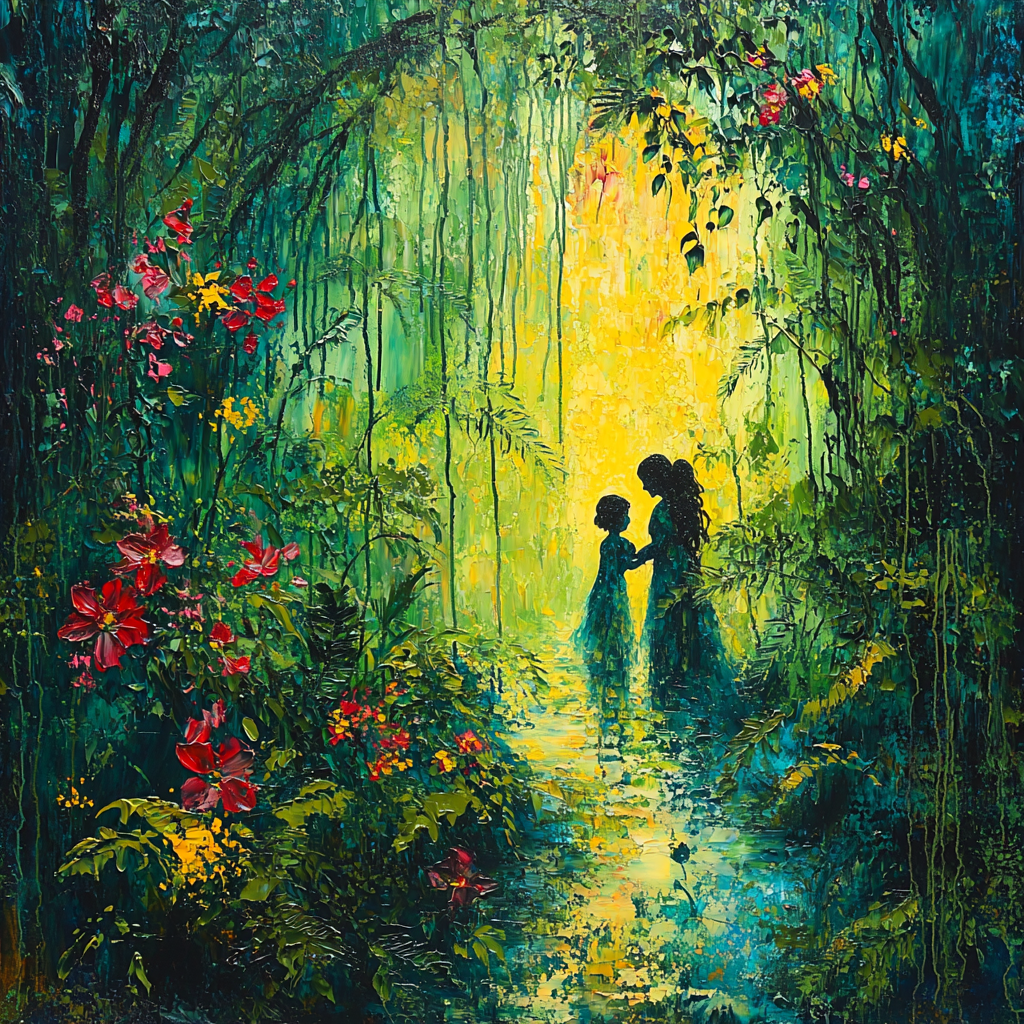 Embracing Nature With Mom Paint By Numbers