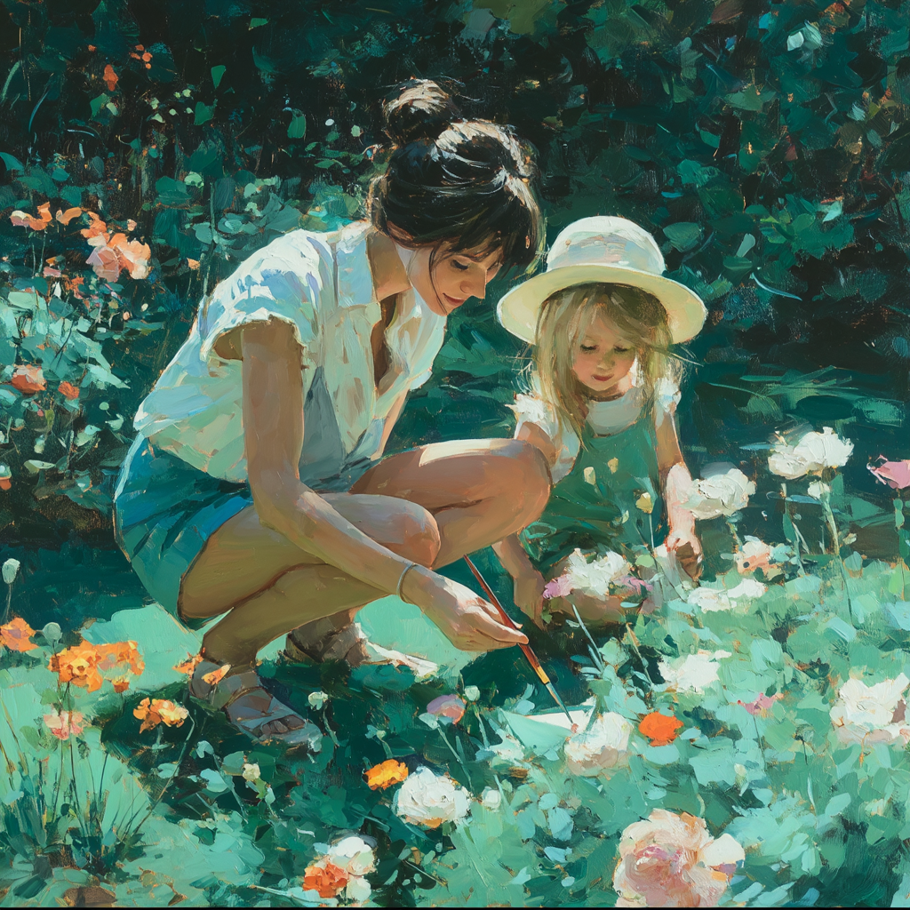 Morning Joy In The Garden Numbered Painting Kits