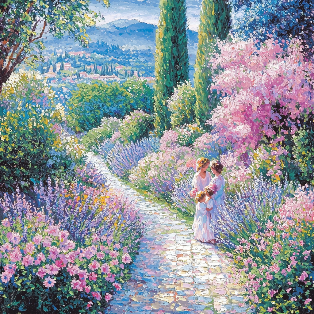 Mother's Garden Path Paint By Numbers Art