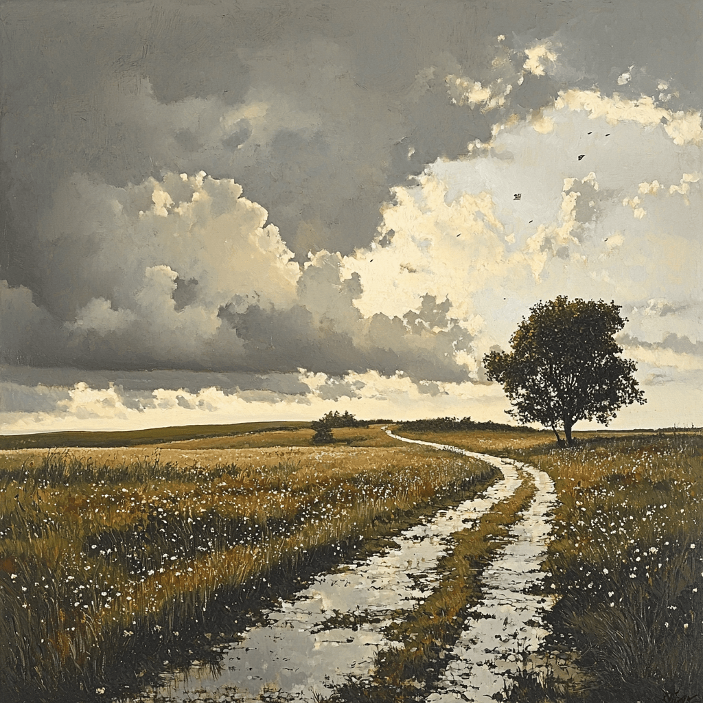 Andrew Wyeth Inspired Melancholic Meadow Paint By Numbers Art