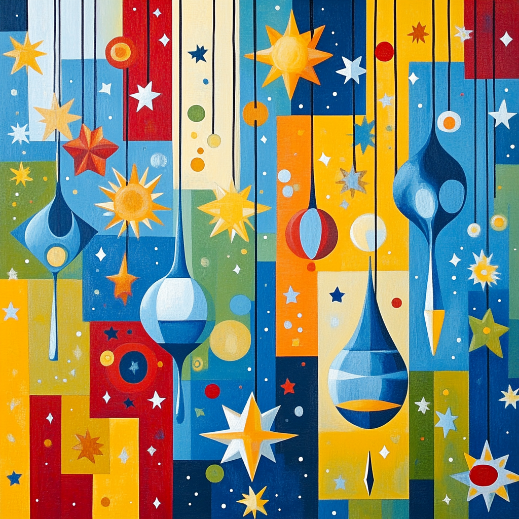 Joan Miro Inspired Star Garden Paint by numbers kits