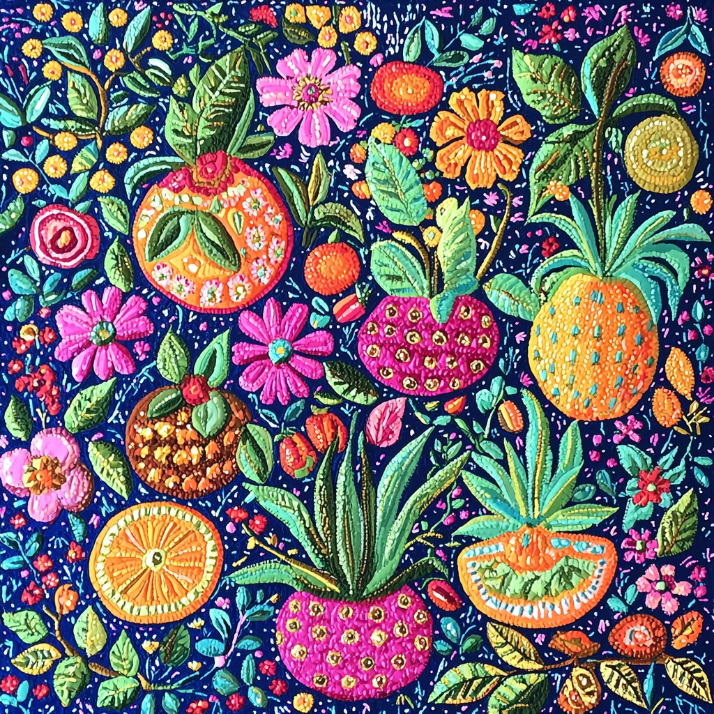 Frida Kahlo Inspired Visions Of Abundance Paint By Number