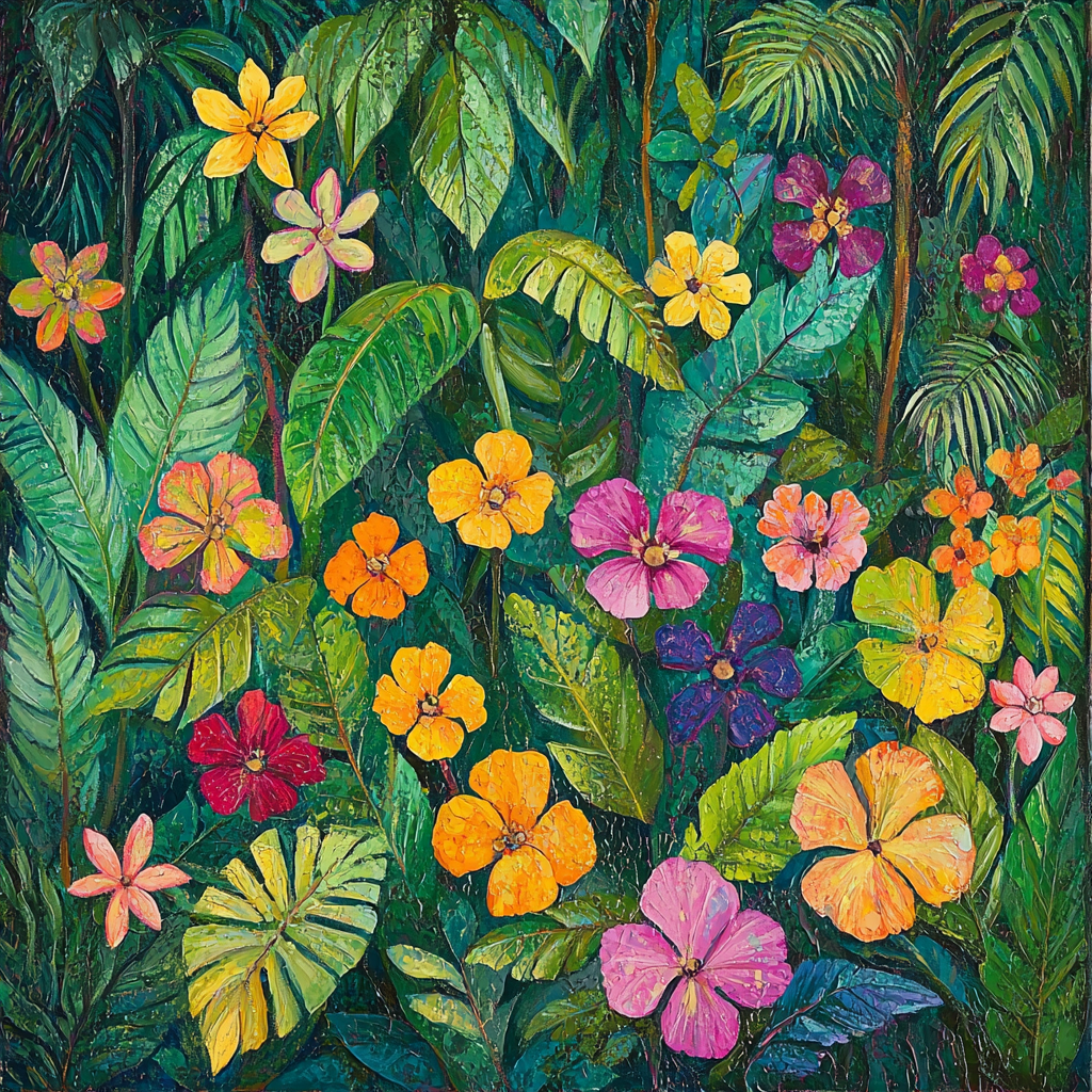 Frida Kahlo Inspired Jungle Of Dreams Number Painting