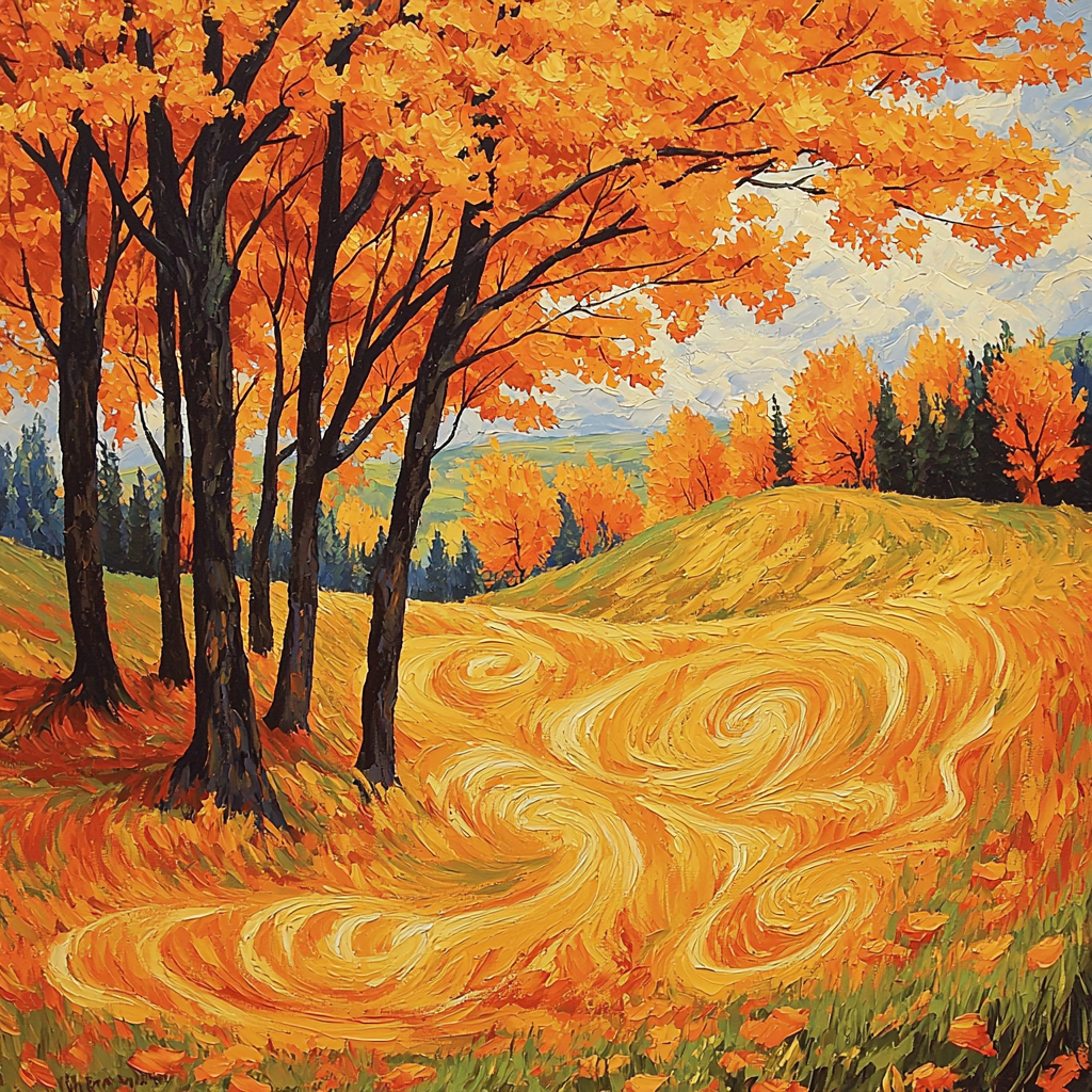 Vincent Van Gogh Inspired Autumnal Glow Paint By Numbers Art