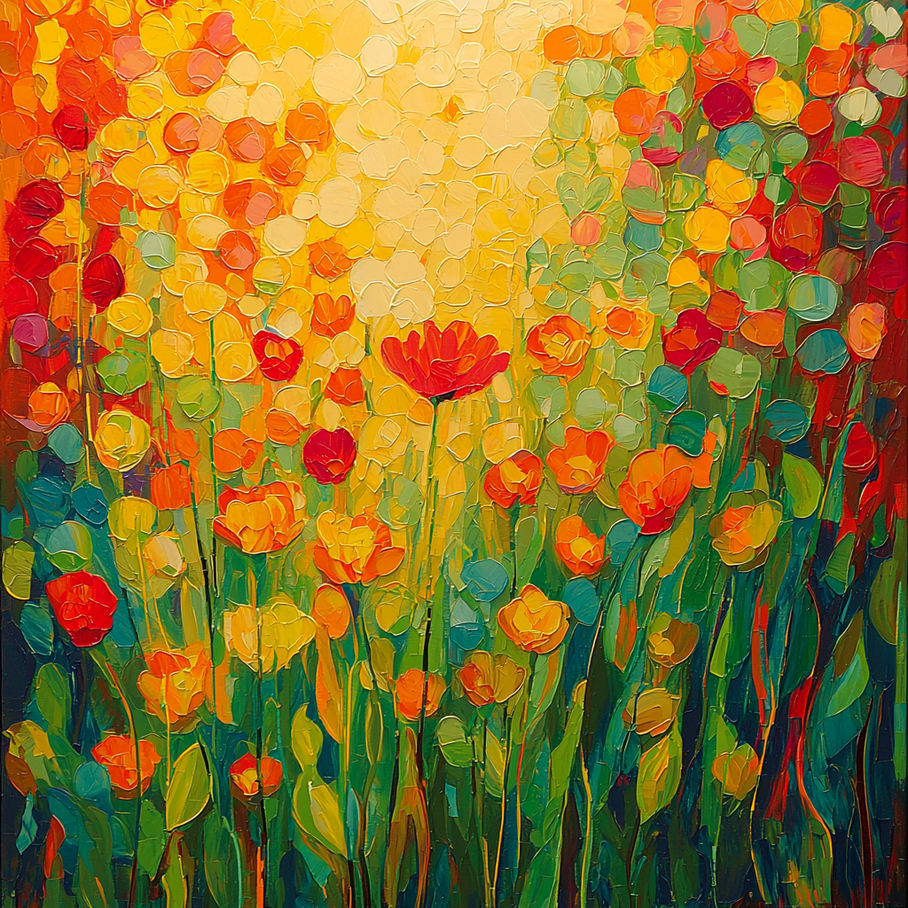 Georges Seurat Inspired Infinite Blossoms Painting Number Kit