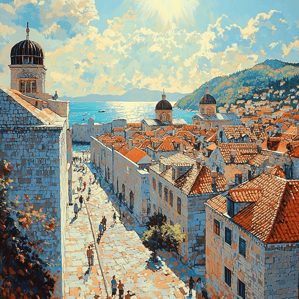 Dubrovnik Old Town Paint By Number