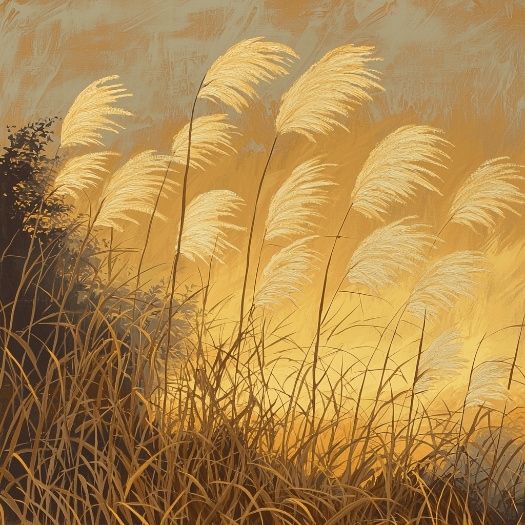 Utagawa Hiroshige Inspired Swaying Grasses At Dusk Paint By Color