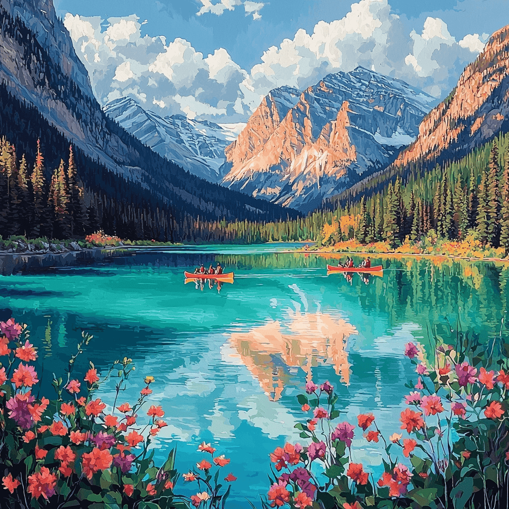 Banff Lake Louise Numbered Painting Kits