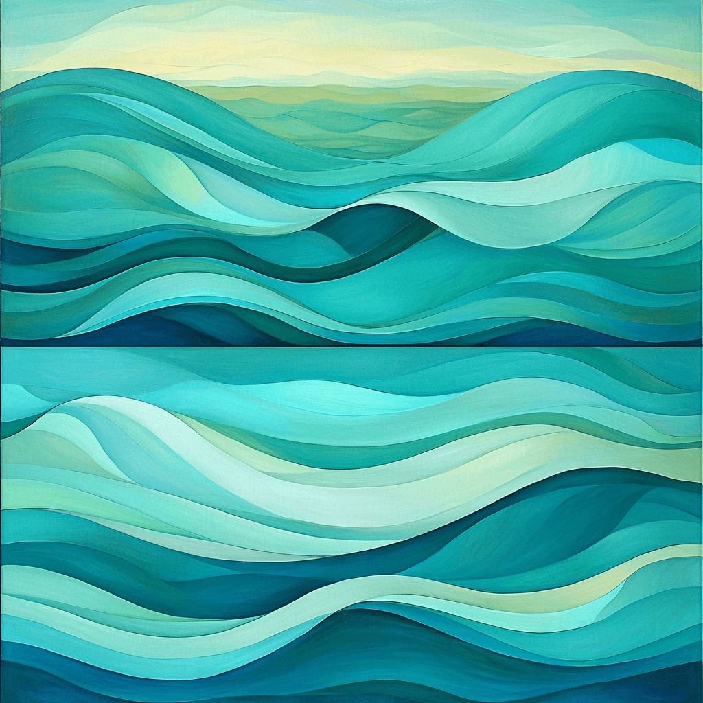 Michelangelo Inspired Ethereal Wave DIY Paint By Numbers