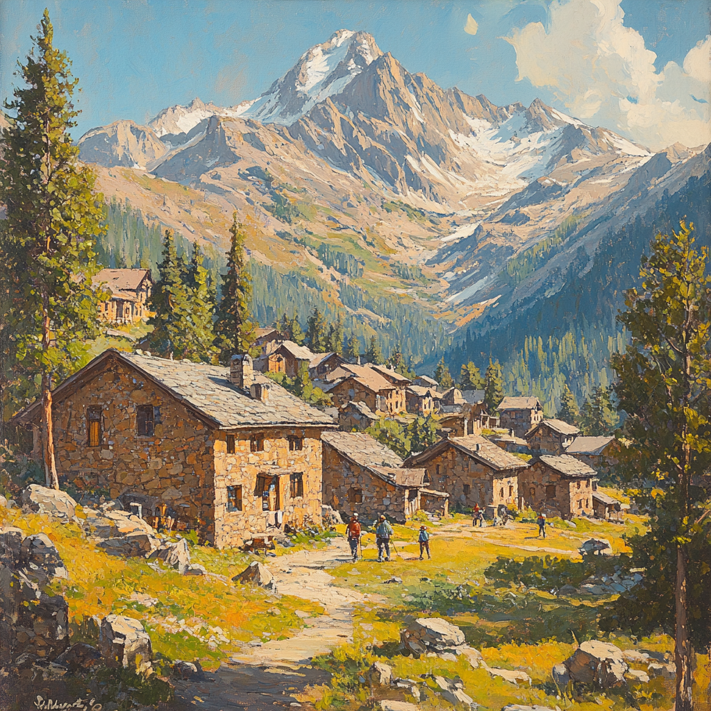 Zabljak Mountain Town Balkans Montenegro painting number kit