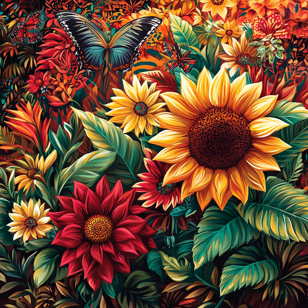 Frida Kahlo Inspired Garden Of Dreams Paint by numbers art