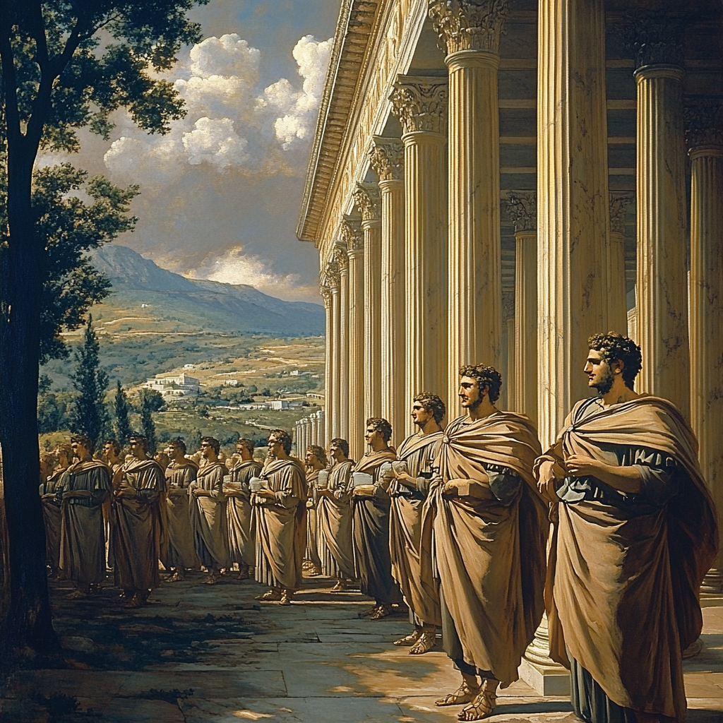 Jacques-Louis David Inspired Triumph Procession Numbered painting kits