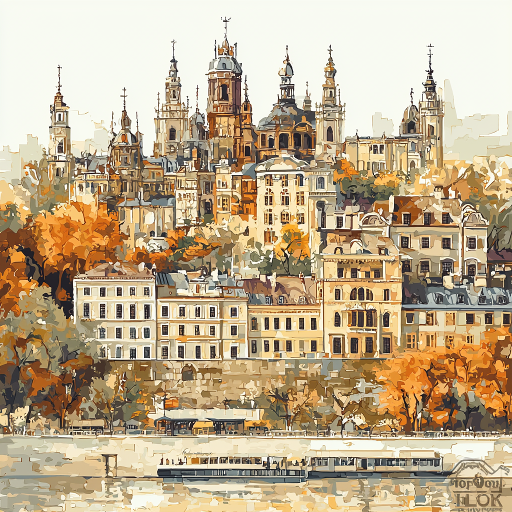 Canaletto Inspired Historic City Skyline DIY Paint By Numbers