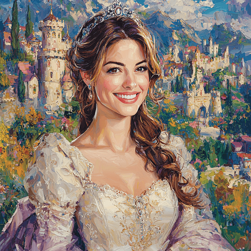 Anne Hathaway: The Enchanted Journey From Dreams To Reality Painting By Numbers Kit