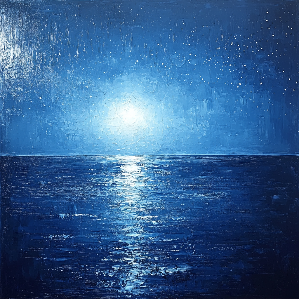 Paul Cézanne Inspired Abstract Nightfall Numbered Painting Kits