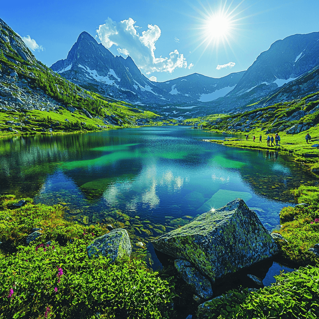 The Seven Rila Lakes DIY Paint By Numbers