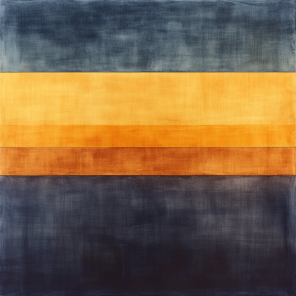 Rothko Inspired Celestial Field Number painting