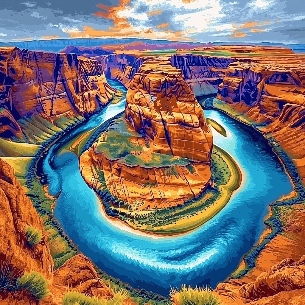 Horseshoe Bend - USA Paint By Numbers