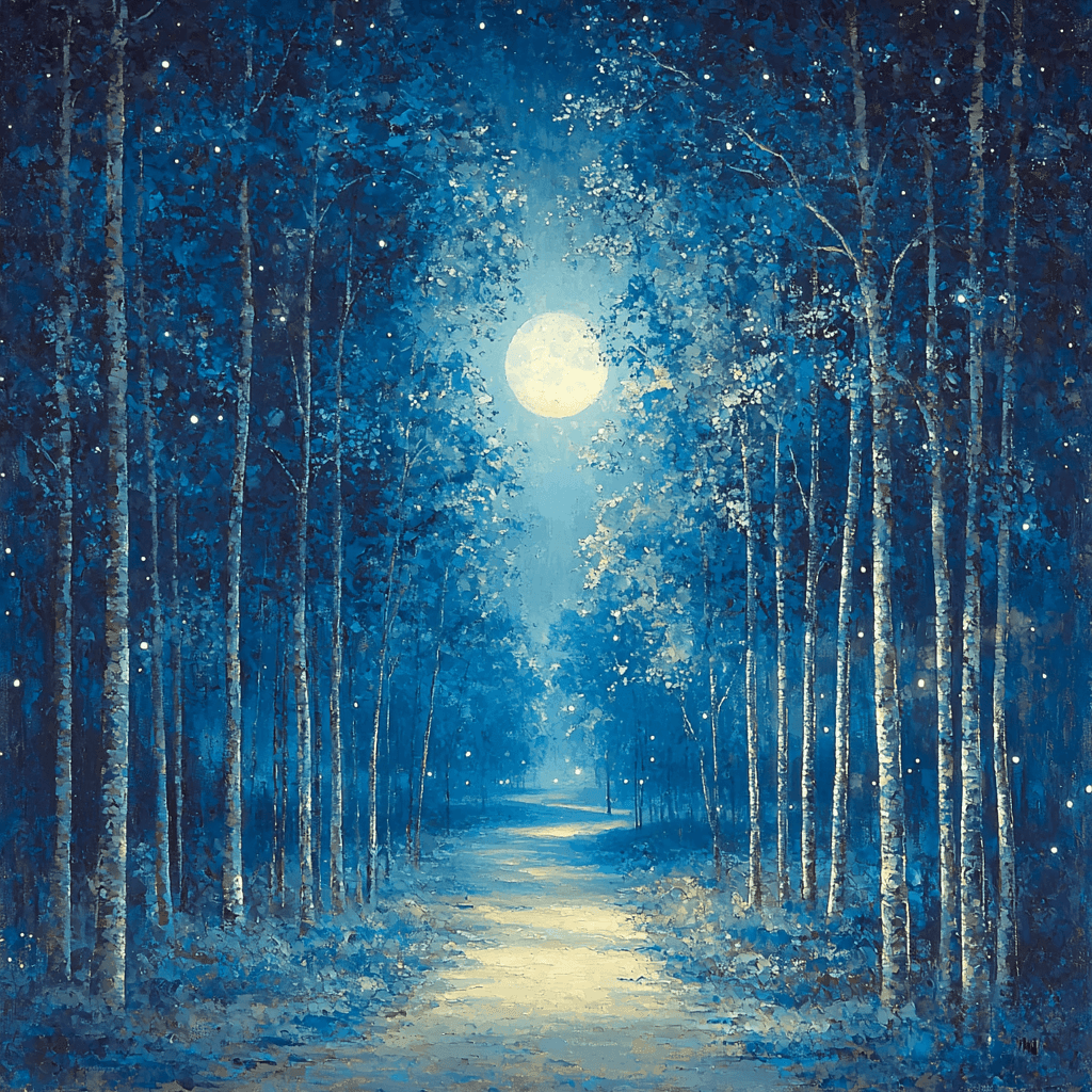Grimshaw Inspired Mystical Pathways DIY Paint By Numbers