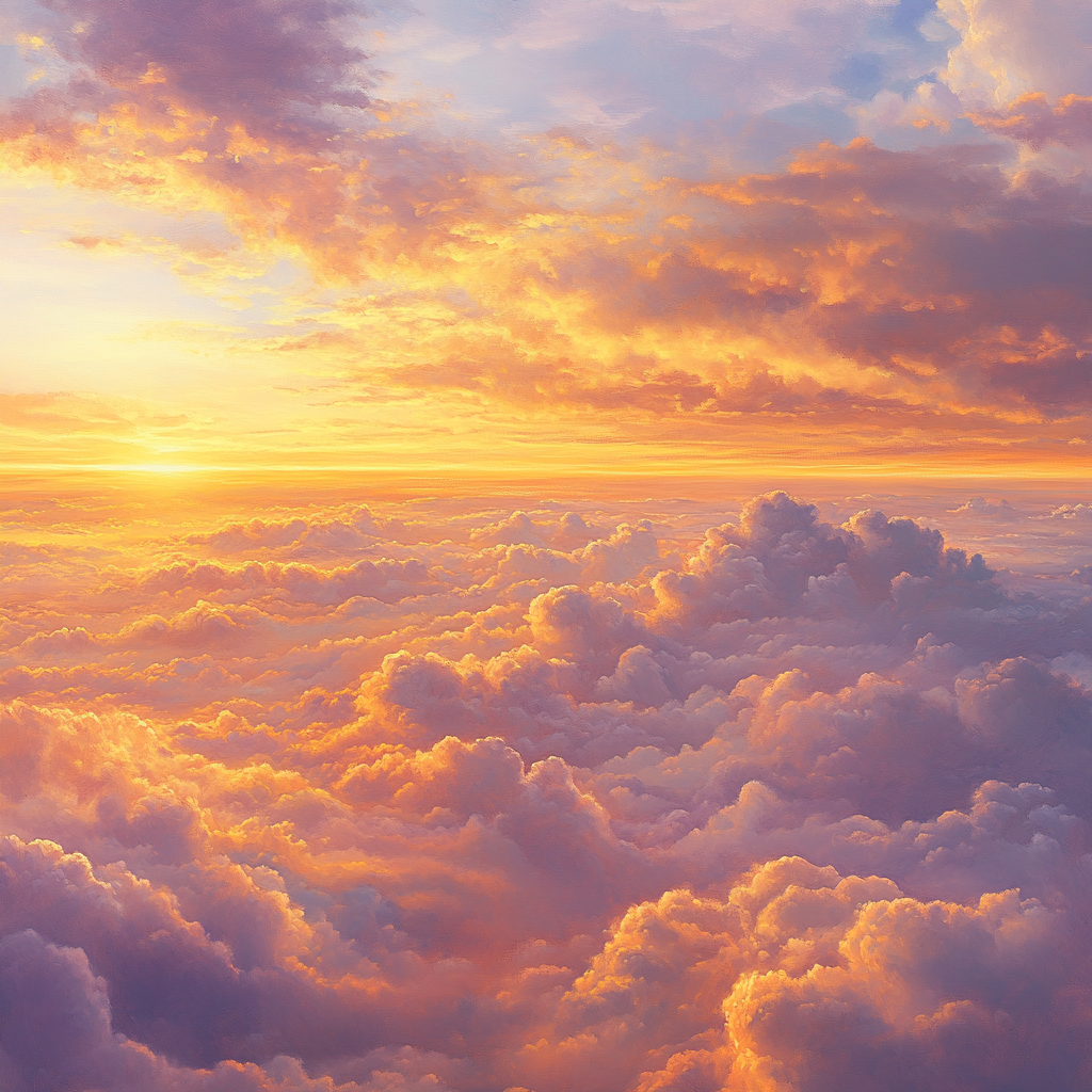 Leonardo Da Vinci Inspired Ethereal Clouds DIY paint by numbers