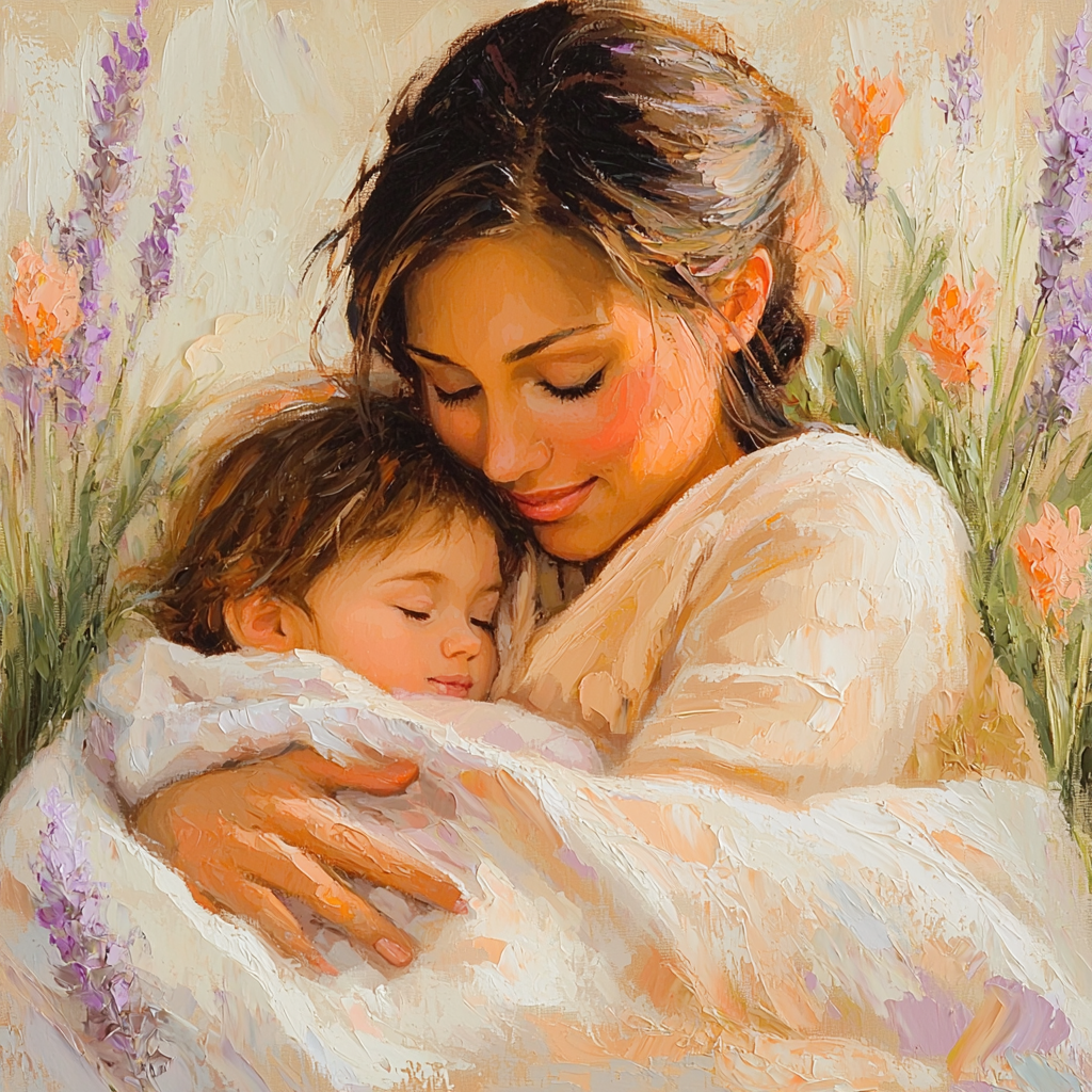 A Mother's Warmth Paint By Number