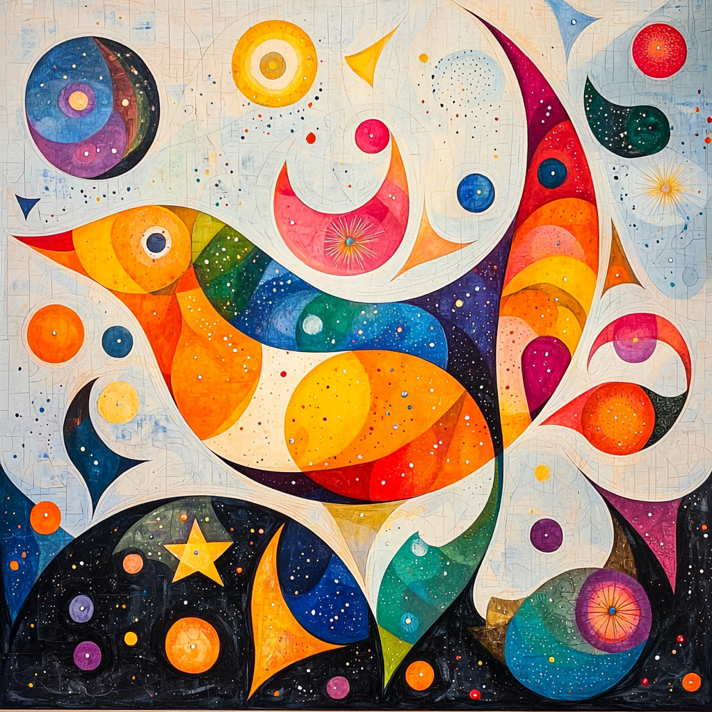 Paul Klee Inspired Vibrant Imaginings DIY Paint By Numbers